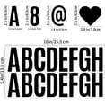 thumbnail image 2 of 400 Pcs 24 Sheets Large Letter Mailbox Stickers 2.5 Inches Black Alphabet Number Self Adhesive Sticker for Bulletin Board, Classrooms, Scrapbooking, Poster Board, Wall Vinyl Stick On Letter, 2 of 7