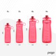 thumbnail image 4 of Pogo Botella De Agua De Plástico De 64 Oz Con Tapa A Prueba De Fugas Y Asa De Transporte Marcas De Capacidad Reutilizables Sin Bpa Apto Para Lavavajillas Perfecto Para Viajes Escuela Al Aire Libre Y G, 4 of 5