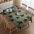 thumbnail image 2 of Green Bigfoot Pattern Rectangle Tablecloth 60"x84",Waterproof Polyester Rectangle Table Cloth, Wipeable Spillproof Polyester Tablecloth for Dining, Camping, Indoor and Outdoor, 2 of 5