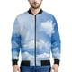 thumbnail image 4 of Chaqueta con cremallera con estampado de nubes blancas de dibujos animados para hombre, sudaderas casuales de manga larga con estampado 3D de cielo, chaquetas para niños, abrigos, blusas de calle, 4 of 5