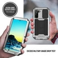 thumbnail image 5 of Galaxy S22 Plus 5G Case with Built-in Glass Screen Protector, Allytech Hard PC and Shockproof TPU Life Waterproof Slide Camera Lens Protective Kickstand Cover for Samsung Galaxy S22 Plus 2022, Silver, 5 of 7