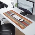 thumbnail image 2 of Long Mouse Pads for Desk,Red and Yellow Geometric Striped Pattern Desk Mats on Top Of Desks, Desk Mouse Pad Extra Large with 3mm Non-Slip Base and Stitched Edge for Gaming,Office,Work,Home 31.5"x11.8", 2 of 6