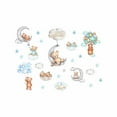 thumbnail image 1 of Pegatinas de pared para niños, osito durmiendo, globo, animales, luna, estrella, decoración de pared, habitación de niños, guardería, sala de estar, 1 of 5