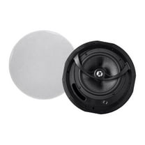 Monoprice 2-Way Carbon Fiber Ceiling Speakers - 8 Inch (Pair) With Paintable Magnetic Grille - Alpha Series