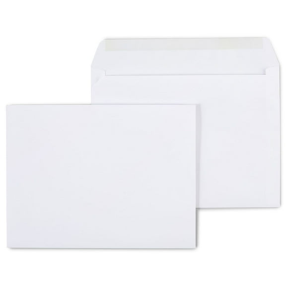 MyOfficeInnovations Wove Side-Opening Booklet Envelopes 9" x 12" White 100/BX 473009