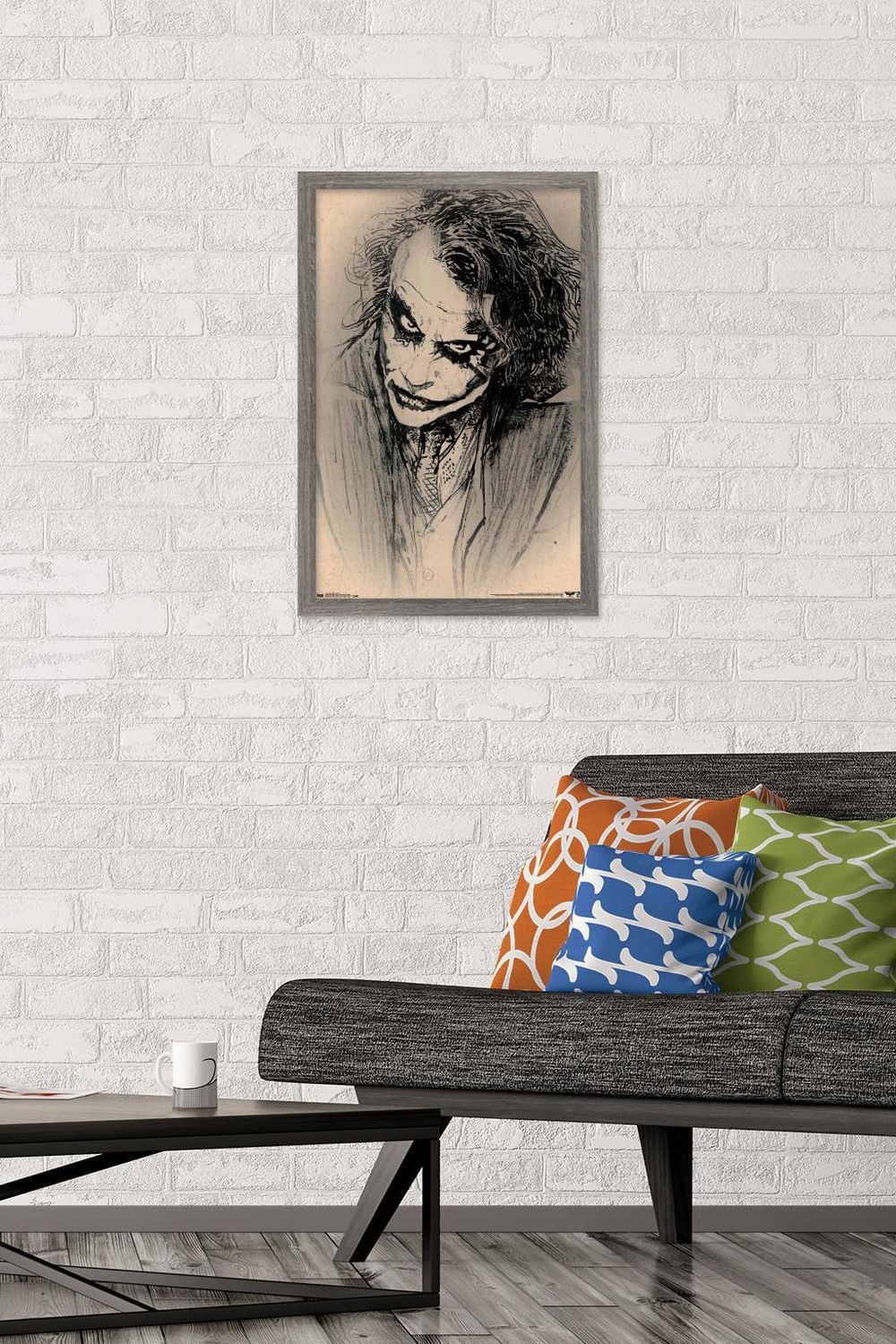 DC Comics Movie - The Dark Knight - The Joker - Sketch Wall Poster, 14.725" x 22.375"