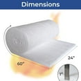 thumbnail image 3 of 2 Pcs Ceramic Fiber Blanket - 1" Thick x 24" x 60" - 8# 2400F - High Temp Fireproof Insulation for Fireplace, 3 of 8