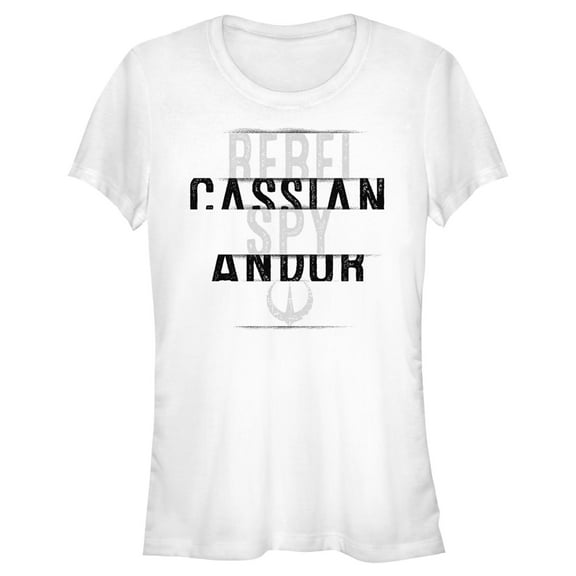 Junior's Star Wars: Andor Cassian the Rebel Spy Graphic Tee White X Large