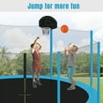 thumbnail image 5 of EUROCO 14FT Trampoline with Enclosure Net for Kids and Adults, Recreational Trampolines with Ladder & Baketball, 5 of 8