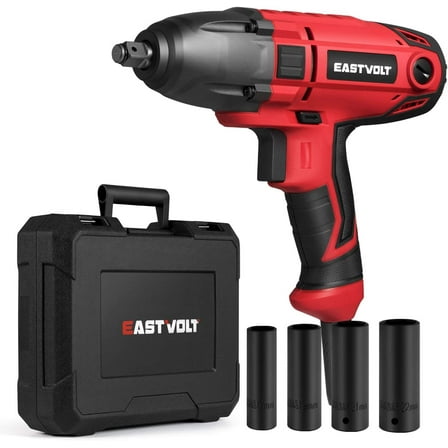 Eastvolt EVIW800 800W, 7.5A 1/2" Cordless Friction Ring Impact Wrench, 3400 RPM