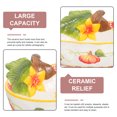 thumbnail image 3 of NICEXMAS Ceramic Pumpkin Bowl Multi-Use for Storage Desserts Snacks Nicexmas, 3 of 5