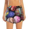 thumbnail image 2 of Goofa Easter Eggs1 Printed Women 2 in 1 Running Shorts,Quick Dry Athletic Workout Shorts,High Waisted Athletic Shorts with Liner Pockets-XX-Large, 2 of 9