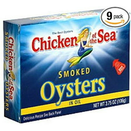 18 PACKS : Chicken of The Sea Smoked Oysters,