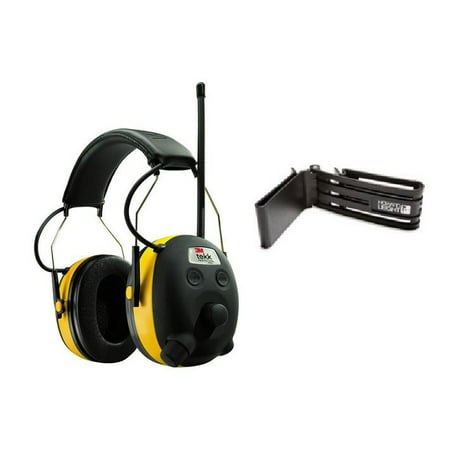 WORKTUNES Digital AM FM MP3 Radio HEADPHONES Hearing PROTECTION w/ Belt Clip by The ROP