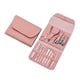 thumbnail image 3 of Manicure Set, Pedicure Kit, -16pcs Care Set Of Stainless Steel Nail Care Tools With Luxurious Leather Travel Bag (pink), 3 of 3