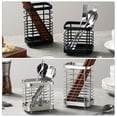 thumbnail image 4 of Utensil Holder Stainless Steel,Utensil Countertop Organizer for Knife,Fork and Spoon Home Kitchen Storage Case, 4 of 18