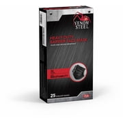Venom Steel Heavy Duty Barrier Black Face Mask, 25 Count