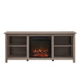 thumbnail image 3 of Walker Edison Mission Electric Fireplace TV Stand for TVs up to 65”, Driftwood, 3 of 10