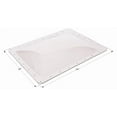 thumbnail image 1 of Icon Skylight 01858 4 Inch High Bubble Type Dome; Rectangular; For 30 Inch Length x 22 Inch Width Opening; 34 Inch Length x 26 Inch Width Flange; Clear; Polycarbonate; Without Blind; Single, 1 of 4