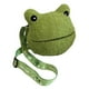 thumbnail image 3 of Bolso bandolera de rana con cremallera para mujer, moderno, con correa de hombro ajustable verde, 3 of 9