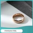 thumbnail image 4 of Anillo de acero inoxidable de 6MM, anillos de dedo electrochapados clásicos, joyería de tamaño pequeño resistente, regalo para adultos, Ropa, zapatos y accesorios Miscelánea 8 tamaño Guardurnaity AP014801-03, 4 of 6