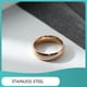 thumbnail image 4 of Anillo de acero inoxidable de 6MM, anillos de dedo electrochapados clásicos, joyería de tamaño pequeño resistente, regalo para adultos, Ropa, zapatos y accesorios Miscelánea 8 tamaño Guardurnaity AP014801-03, 4 of 6