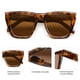 thumbnail image 4 of Lentes de Sol SOJOS de Moda Cuadrados Grandes con Ojo de Gato SJ2179 para Mujer, 4 of 5