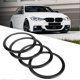 thumbnail image 3 of 4Pcs Carbon Fiber Style Car Door Speaker Ring Trim Cover for BMW 3 Series F30 GT F34 13-18, 3 of 4