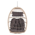 thumbnail image 5 of M optimized Garden Egg Swing Chair, Rattan Hanging Chair, Patio Porch Lounge Egg Swing Chair, Outside Wicker Swing Chair for Indoor Outdoor, 5 of 9