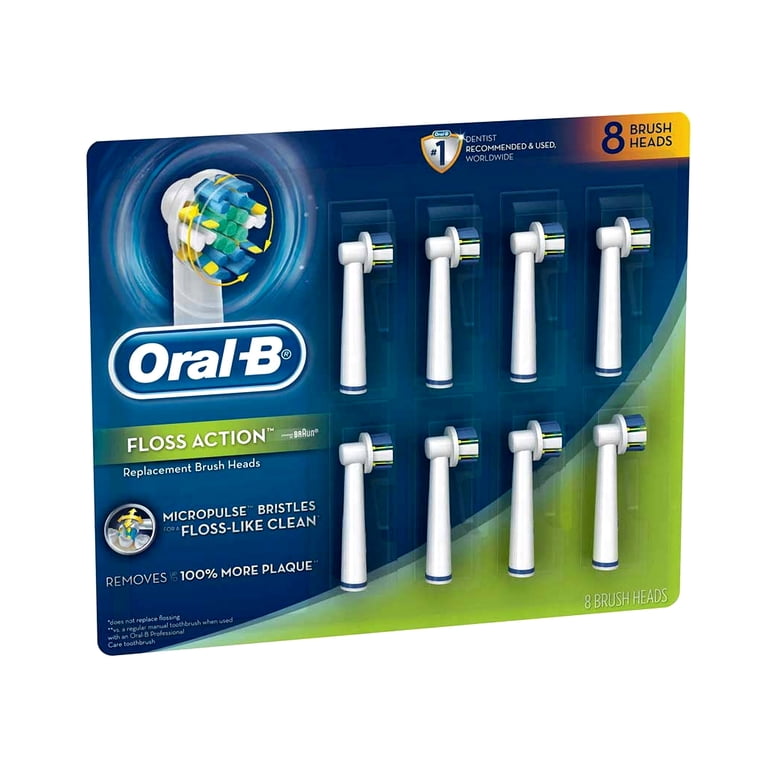 8 Têtes De Recharge Pour Brosse à Dents Electrique - Compatible Floss Specialist - Marque Aquafresh - Neuf