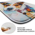 thumbnail image 4 of Oil painting dog 629 Non-Slip Memory Foam Bath Rug: Absorbent, Quick-Dry, Machine Washable, Soft & Comfortable - M, 4 of 7