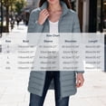 thumbnail image 3 of Enjoytime Quilted Jackets for Women Long Sleeve Zip Up Hooded Puffer Coat Winter Warm Soft Lightweight Stand Collar Long Jacket, 3 of 8