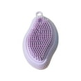 thumbnail image 4 of huanledash Pet Hair Comb 3-in-1 Pet Maggafe Brush with Soap Dispenser Mango-shaped Pet Bath Soft Bristles Brush Pet Supplies, 4 of 8