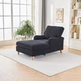 thumbnail image 6 of Modern Mid-Century Indoor Oversized Chaise Lounger Comfort Sleeper Sofa with Soild Wood Legs  , Comfort Sleeper Sofa,  Sofa Bed ,Sleeper Chair, 6 of 18