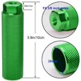 thumbnail image 2 of clavijas para bicicleta, de aleación de aluminio, antideslizantes, con base de plomo, para ejes de 3/8 pulgadas, color verde, 2 of 5