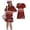 Wine, variant on Grblisyd Red White and Blue Dress for Girls Patriotic Short Sleeve Crewneck A Line Dresses Independence Day 250 Anniversary USA Flag Outfits