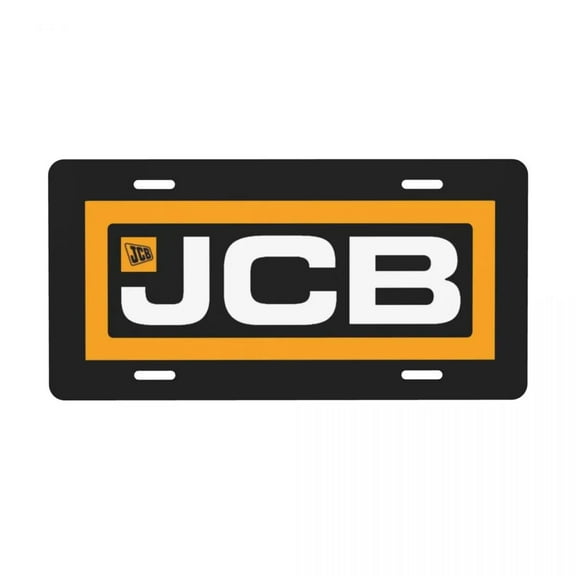 Personalized Cool JCB Decorative Metal License Plate Aluminum Car Front Vanity Tag 6x12h