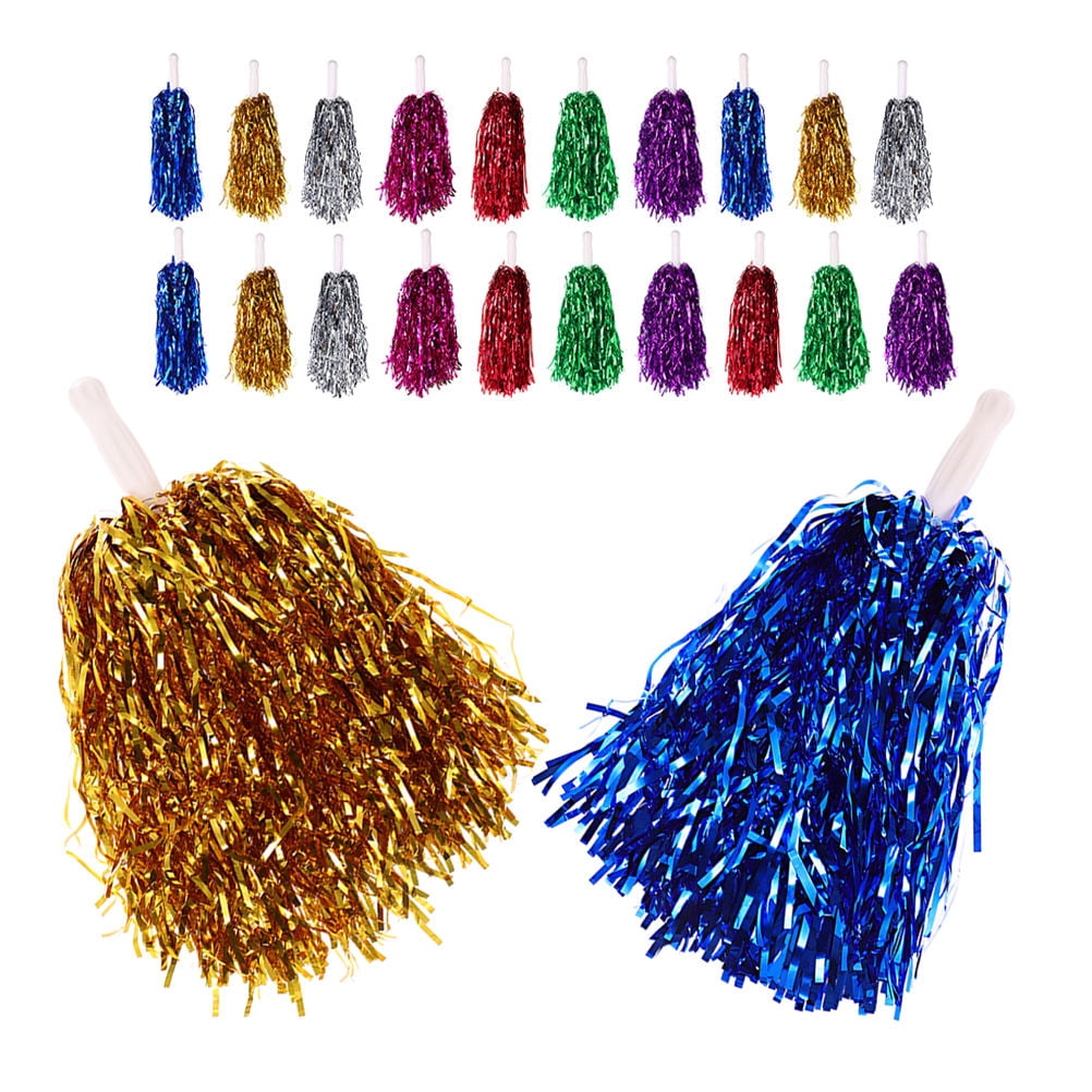 KAKOWELY Pom Poms Cheerleading Bulk 28Pcs 11.8X0.8X0.8In Gold