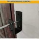 thumbnail image 3 of Barra de seguridad en forma de U - Soportes para puertas de 2x4 (paquete de 2) - Acero resistente/YY, 3 of 5