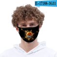 thumbnail image 1 of Máscaras de Halloween de la vida de los hombres y de las mujeres de la tela de poliéster de la impresión digital 3d (paquete de 5) Feliz Sencillez, 1 of 1