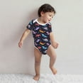 thumbnail image 4 of Rocae Cartoon Dinosaur for Baby Cotton Short-Sleeve Bodysuits for Unisex Onesies Bodysuit-6 Months, 4 of 7