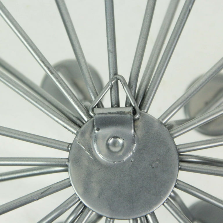 Elico Ltd. Zeckos Silver Metal Jeweled Starburst Wall Décor