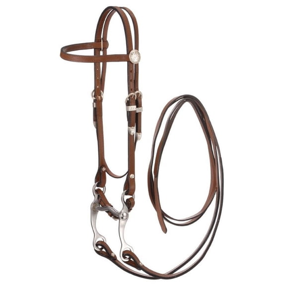 Tough 1 Bridle King Series Complete Pony Double Stitched Med Oil 42-98