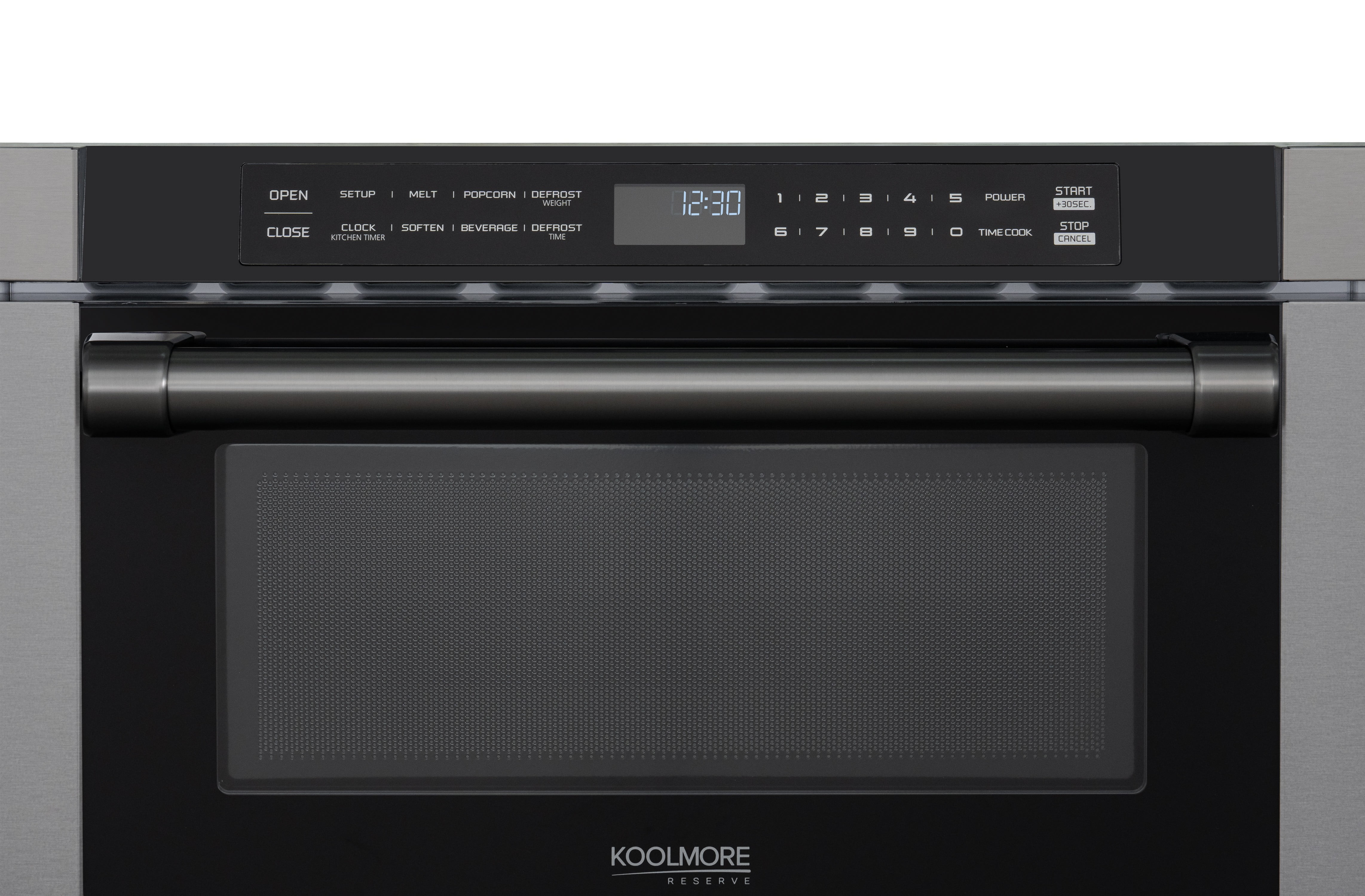 24 in. Black Stainless Steel  Microwave Drawer, 1.2 Cu. Ft Capacity