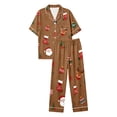 thumbnail image 6 of TGPMGRZ Women's Christmas Pajamas Set Long Sleeve Comfort Fit Matching Set, 6 of 7