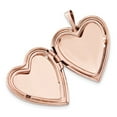 thumbnail image 2 of Sterling Silver Rose Gold-plated 20mm Double Hearts Heart Locket, 2 of 3