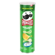 Croustilles Pringles Saveur de Crème Sure et Oignon 156 g
