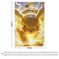 thumbnail image 2 of Manta de Pikachu de varios tamaños, súper suave, de tela con superficie vertical, acogedora y cálida, adecuada para cama, sofá, camping, viajes, para todas las estaciones, ligera y compacta, 40 x 60, 2 of 8
