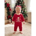 thumbnail image 5 of Cjfdfy Newborn Baby Boy Girl Christmas Romper Outfit My 1St Christmas Long Sleeve knit Romper And Santa Hat Set Infant Cute My First Christmas Fall Winter Holiday Set 0-18M, 5 of 9