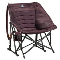 GCI Outdoor Puff Rocker Foldable Insulated Rocking Camp Chair, Amethyst